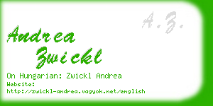 andrea zwickl business card